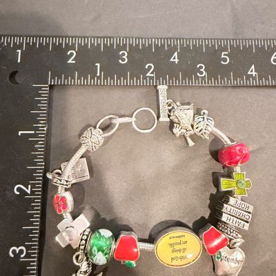 Vintage September charm teacher bracelet