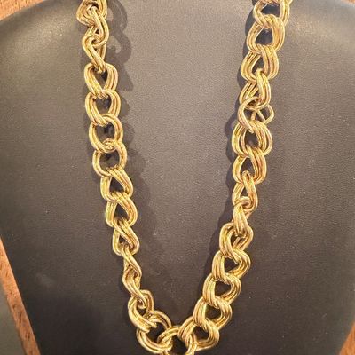 Vintage Napier marked gold tone necklace