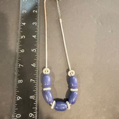 Liz Claiborne vintage silver tone necklace