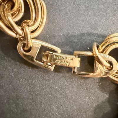 Vintage Napier marked gold tone necklace