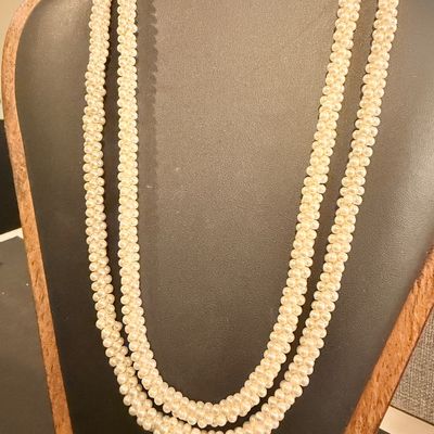 Pearl type layer twist vintage necklace