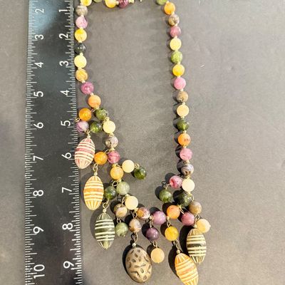 Beautiful colorful statement necklace