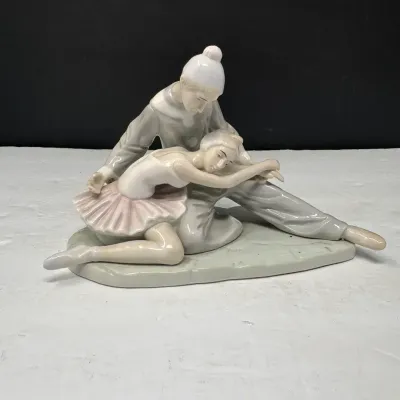 MEICO Porcelain Ballet Dancer & Instructor Figurine