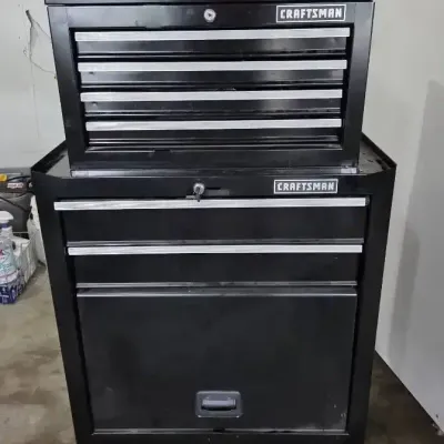 Craftsman Rolling Tool Chest & Top Box with Hand & Power Tools