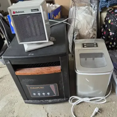 EdenPURE & Holmes Space Heaters with Northair Countertop Ice Maker – 3 Pieces