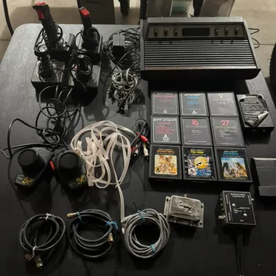 Sale Photo Thumbnail #16: Pristine Tele-Games Heavy Sixer and Games Bundle with controllers and adapters