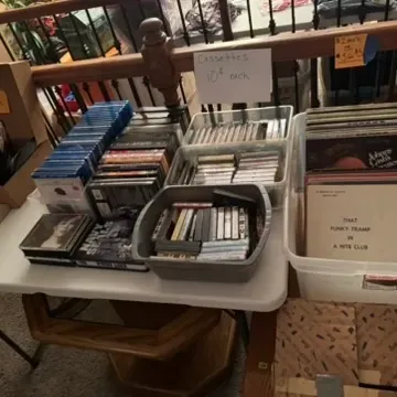 Sale Photo Thumbnail #23: Cassettes, CDs, Boxed movie sets