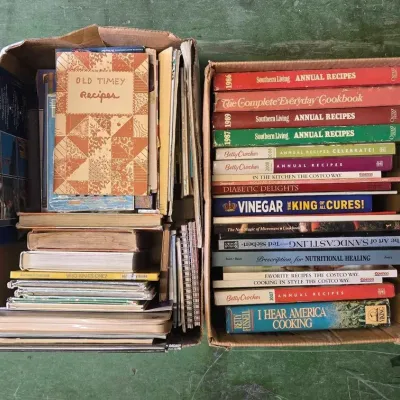 6042 cook books and kids books