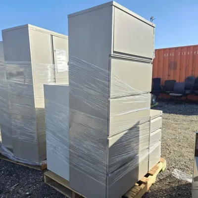 71008 3 office storage cabinets