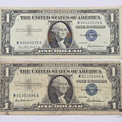 1506 2 1957 1 silver certificates