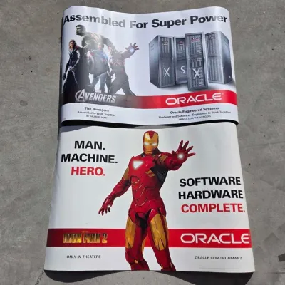 5002 marvel themed oracle advertisement posters
