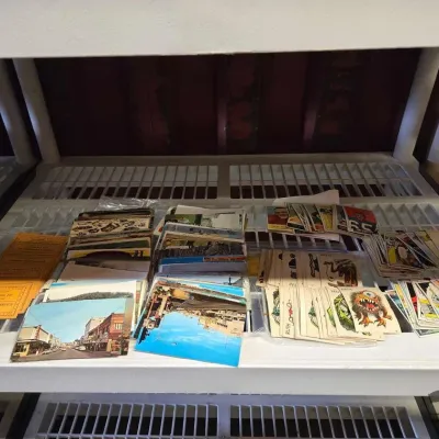 6070 vintage postcards stickers and trading cards