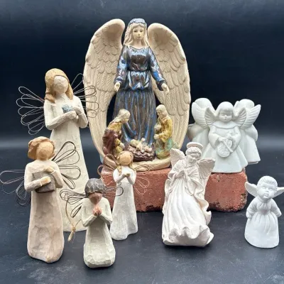 Willow Tree by Susan Lordi, Enesco & Assorted Angel Figurines – 8 Pc