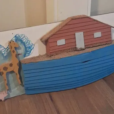Noah's Ark Wooden Hanging Decor