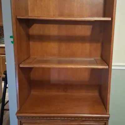 Ashley Furniture Traditional Lighted Bookcase With 2 Drawers A