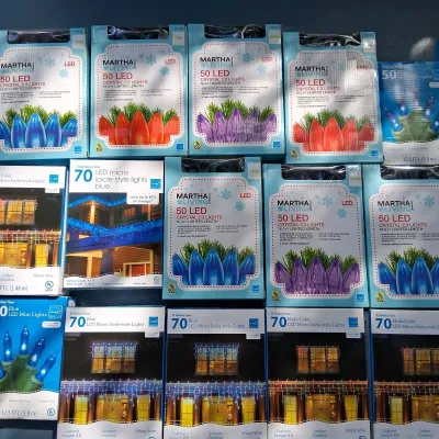 Martha Stewart Living & Holiday Time Christmas Lights – Large Lot