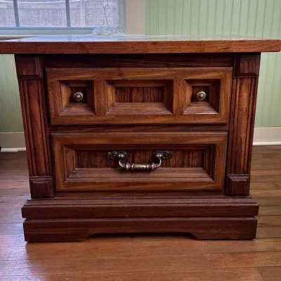 Vintage Wooden Nightstand Dresser 