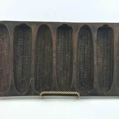 Vintage Cast Iron Corn Bread Trays 5pc
