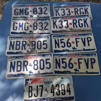 Texas Lisence Plates 9