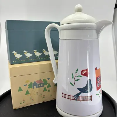 Vintage Recipe Boxes, And Thermos