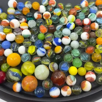 Vintage Glass Marble Collection – Cat’s Eyes, Swirls & Shooters – Jar Lot (A)