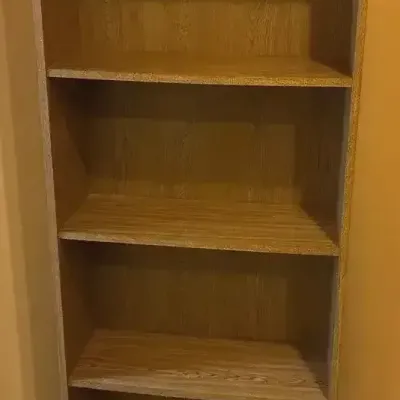 Standard 5 Shelf Oak Style Bookcase Shelving Laminate Or Veneer Finish 
