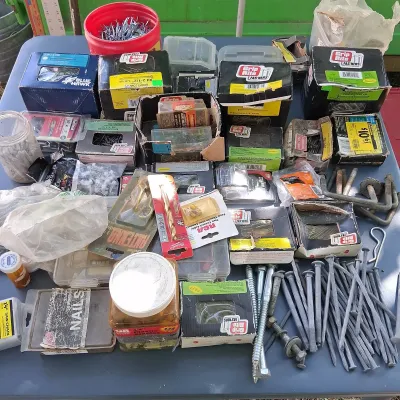 Large Assortment of Screws, Nails, Fasteners & Hardware