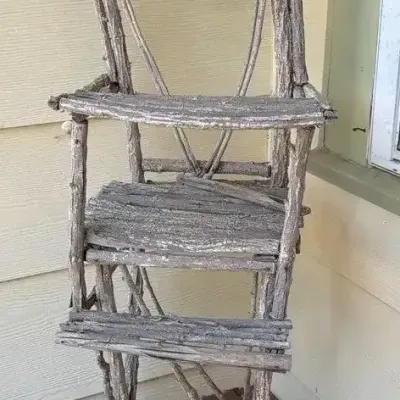 Twig Heart High Chair Decoration
