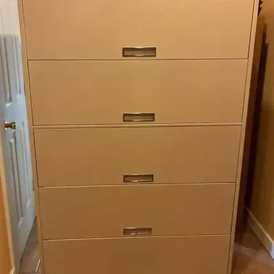 Putty Colored 5tier Lateral File Cabinet 