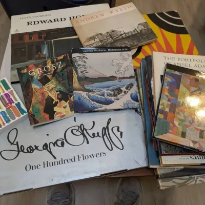 Art Books - O'Keefe, Hopper, Toulouse-Lautrec