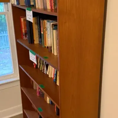 6’ Wood Grain Bookcase