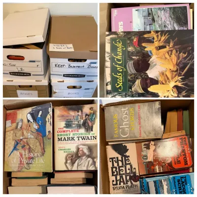 Sylvia Plath, Mark Twain - 6 Boxes of Books - Mystery Lot 1