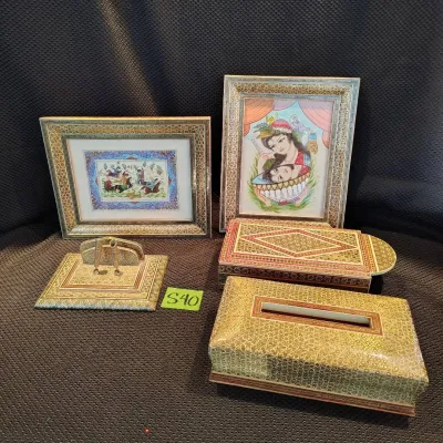 Handmade Vintage Persian Folk Art