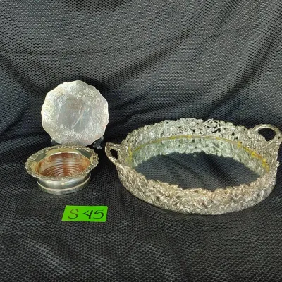 Three Decorative Metal Pieces