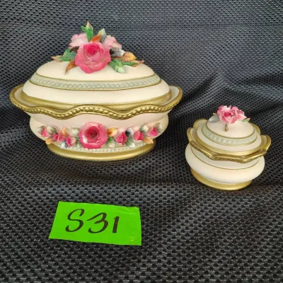 Italian Porcelain Trinket Boxes