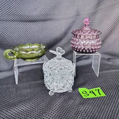 Vintage Trinket Boxes And Candy Dish