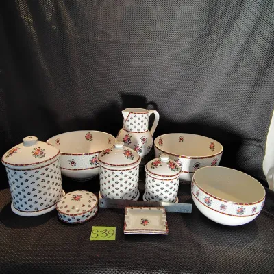 Nine Piece Set Of Solafrance Stoneware