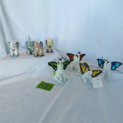 Two Sets Of Hamilton Collection Elephants