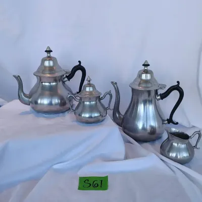 Pewter Tea Set With Tray