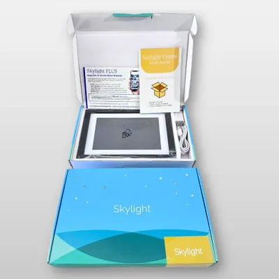 Skylight 10-Inch WiFi Digital Picture Frame with Stand, Power Adapter and Box