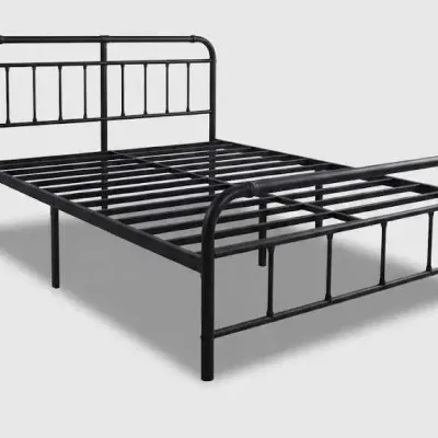 Ableton Heavy-Duty Anti Sway 18" Steel Tube Iron Bed