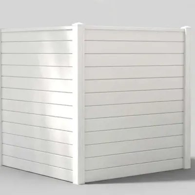 Vingli White PVC Vinyl Outdoor Privacy Screen Fence Panels 48x48 Inch 2 Pack