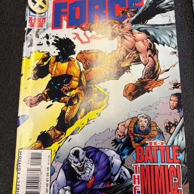 Marvel Comics X-Force #46, September 1995, featuring "To Battle the Mimic!" on the cover in gently used condition.