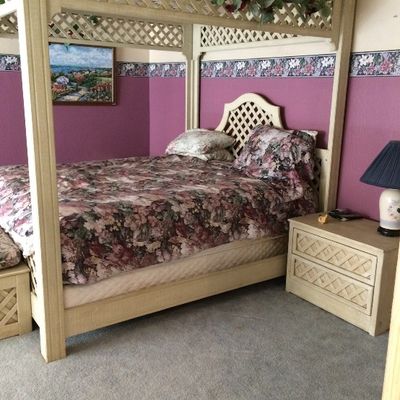 Garden style bedroom set  no mattress 