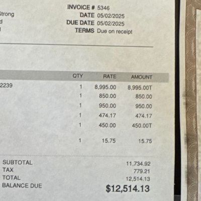 Sale Photo Thumbnail #23: Golf cart receipt - clients bought then moved - so NEW 