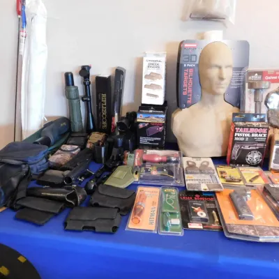 Parts, holsters. cleaning and targets