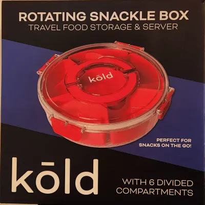 Sale Photo Thumbnail #392: NIB - Snackle Box w/Six Divided Compartments