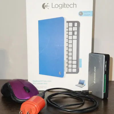 Sale Photo Thumbnail #465: 2011 Unused Logitech Electric Blue For Mini iPad Keyboard & Misc. Items
See Photos