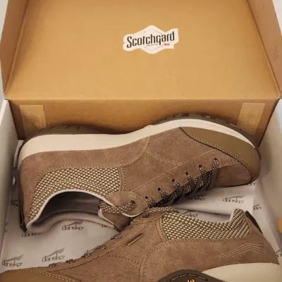 Sale Photo Thumbnail #380: NIB
Women's Size: 39 
Dansko 
Paisley Suede 
Walnut 
Waterproof Footwear
VALUE: $165