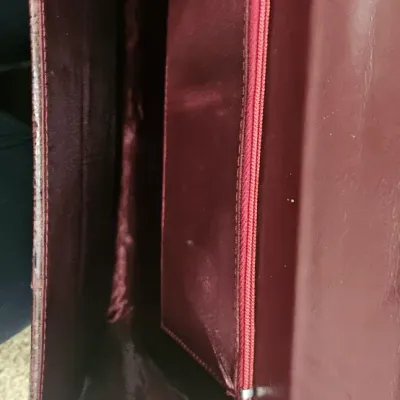 Sale Photo Thumbnail #205: 10 inches x 8 inches. Measurements does not include gold chain just the clutch portion.